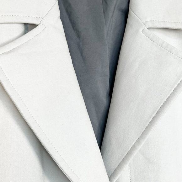 Halogen Cream & Grey Striped Jacket Coat - Picture 10 of 16